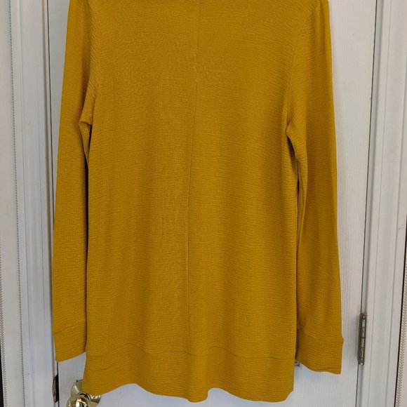 Mustard Yellow Sweater Women's Small Adrianna Papell - Picture 3 of 4